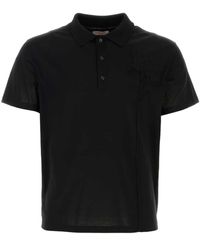 Valentino Garavani - Floral-Embroidered Polo Shirt - Lyst