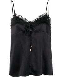 Pinko - レースディテール シルクブレンド トップ - Lyst
