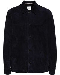 Paul Smith - Panelled Suede Shirt - Lyst