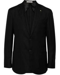 Corneliani - Brooch-Detail Single-Breasted Blazer - Lyst