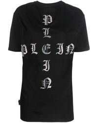 Philipp Plein - Gothic Plein Crystal-embellished T-shirt - Lyst