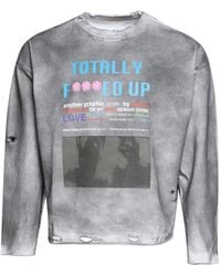 Astrum - Distressed-Effect Graphic-Print T-Shirt - Lyst