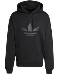 adidas - Adicolor Trefoil Logo-Print Hoodie - Lyst