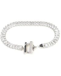 Ferragamo - Gancini Crystal-Embellished Bracelet - Lyst