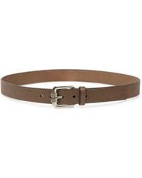 Etro - Leather Belt With Engraved Motif - Lyst