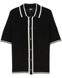 Gcds - Monogram-Pattern Crochet Shirt - Lyst