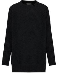 Yohji Yamamoto - Pull Oversize À Découpes - Lyst