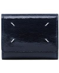 Maison Margiela - Four Stitches Crackled Leather Wallet - Lyst