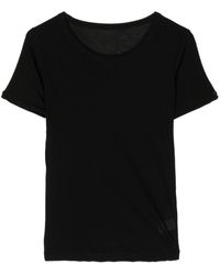 Yohji Yamamoto - T-Shirt mit rundem Ausschnitt - Lyst