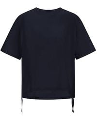 Herno - Drawstring-Hem T-Shirt - Lyst