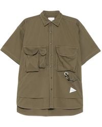 and wander - Multi-Pocket Short-Sleeve Shirt - Lyst