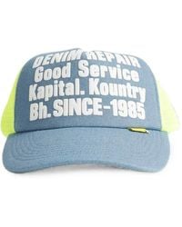 Kapital - Logo-Print Mesh-Panel Trucker Hat - Lyst