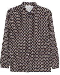 Siyu - Geometric-Print Button-Up Shirt - Lyst