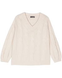 Lorena Antoniazzi - Cable-Knit Sweater - Lyst