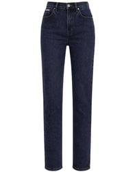 Calvin Klein - Mom-Fit Straigt-Leg Logo Jeans - Lyst