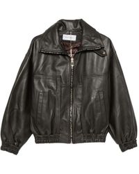 SIMONA CORSELLINI - Zip-Up Bomber Jacket - Lyst