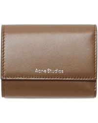 Acne Studios - Trifold Wallet Leather Wallet - Lyst