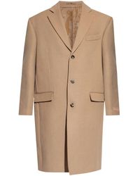 Versace - Appliqué Single-Breasted Coat - Lyst