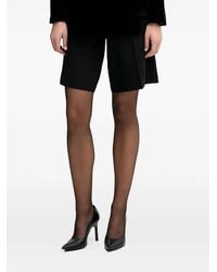 Sisley - High-Waist Pleated Shorts - Lyst