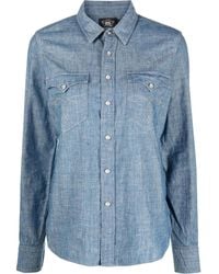 RRL - Buffalo Denim Western Shirt - Lyst