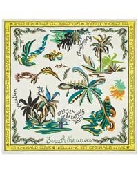 ALÉMAIS - Day Dream Graphic-Print Scarf - Lyst