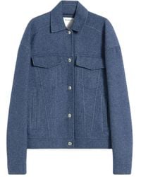 Sportmax - Flap-pocket Metal-button Wool Jacket - Lyst