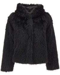 Kaos - Faux-Fur Hooded Jacket - Lyst