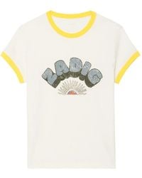 Zadig & Voltaire - Walk Graphic-Print T-Shirt - Lyst