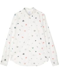 PS by Paul Smith - Floral-print Organic-cotton Shirt - Lyst