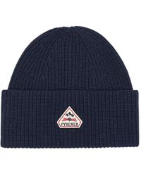 Pyrenex - Logo-Patch Ribbed-Knit Beanie Hat - Lyst