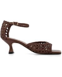 Souliers Martinez - Veronica Woven Leather Sandals - Lyst