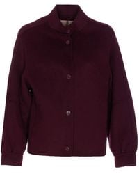 Twinset - Snap-Button Crew-Neck Jacket - Lyst