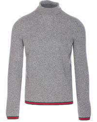 Gucci - Turtleneck Logo-Detail Sweater - Lyst
