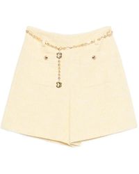 Maje - Chain-Detail Tweed Shorts - Lyst