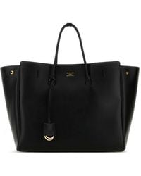 Balenciaga - Black Leather Carry All Hampton Shopping Bag - Lyst