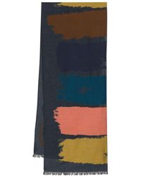 Paul Smith - Painted Stripe Cotton-blend Scarf - Lyst