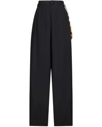 DARKPARK - Phebe Beaded Wide-Leg Trousers - Lyst