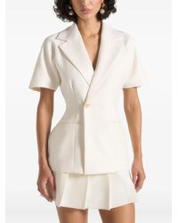 Manière De Voir - Malika Blazer Met Korte Mouwen - Lyst