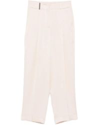 Peserico - Pleated Flared Trousers - Lyst