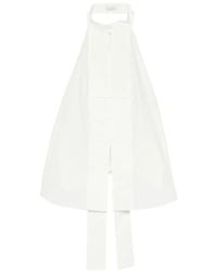 St. Agni - Top Con Cuello Halter Y Botones - Lyst