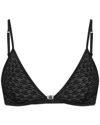 KARL LAGERFELD - Autograph Mesh Triangle Bra - Lyst