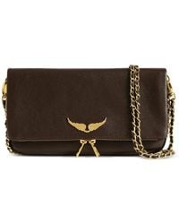 Zadig & Voltaire - Rock Leather Clutch Bag - Lyst