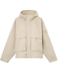 Stone Island - Q100025 All-Weather Cotton Canvas_S. I. Ghost Hooded Jacket - Lyst