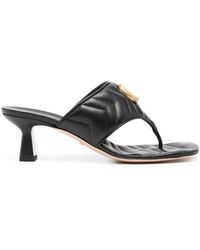 Gucci - 60mm Double G Leather Mules - Lyst