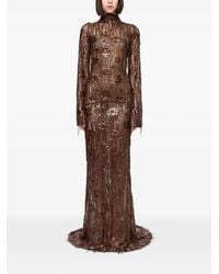 Atu Body Couture - Sequin-Embellished Fringed Dress - Lyst