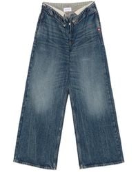 AMISH - Vaqueros Anchos Con Doblez - Lyst