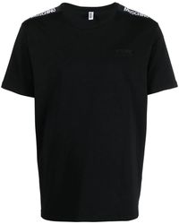 Moschino - Logo-Tape Detail T-Shirt - Lyst