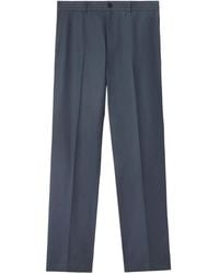 Burberry - Pantalones Chinos Con Cierre De Botón - Lyst
