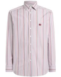 Etro - Striped-Pattern Cotton Shirt - Lyst