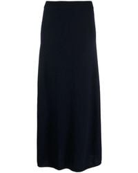 Lisa Yang - Ribbed-Trim Cashmere Skirt - Lyst